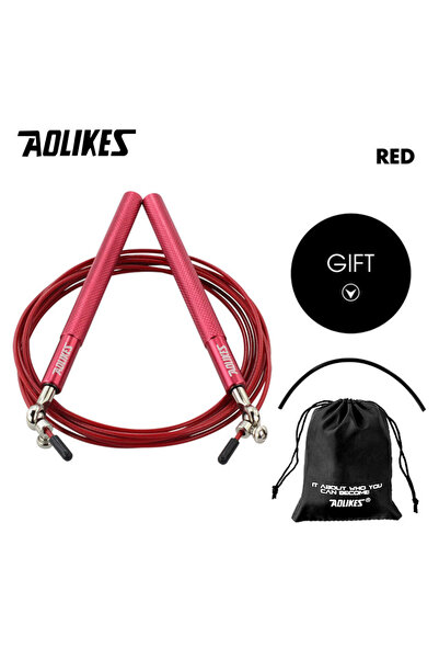 Aolikes 3202--Red Crossfit Jump Rope Professional Speed Bearing Skipping Fitn...