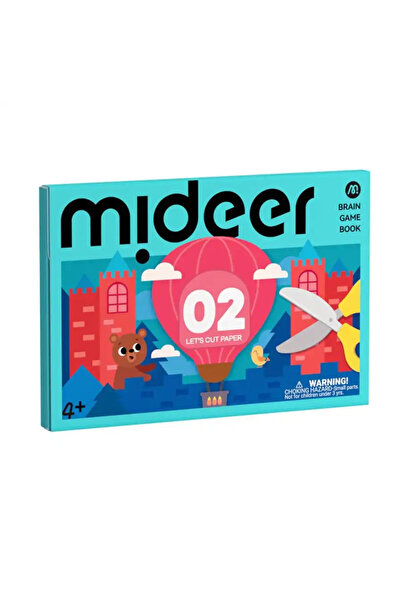 Mideer كتاب ألعاب تنمية الدماغ LetS Cut Paper المستوى الثاني Md3367