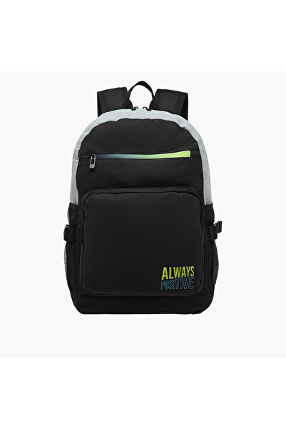 Royal حقيبة ظهر بطبعة شعار Sac مع أحزمة قابلة للتعديل وسحاب للإغلاق - 43 × 30 × 15 سم