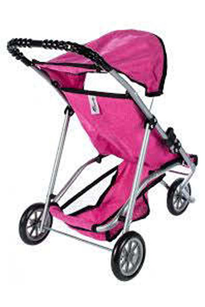 MalPlay Pink stroller for dolls Little Princess, 102862