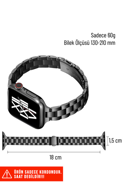 Nezih Case Slim Metal Band Compatible with Apple Watch Series 2/3/4/5/6/7/8/9/Se 38mm 40mm 41mm and Series 10/11 42mm