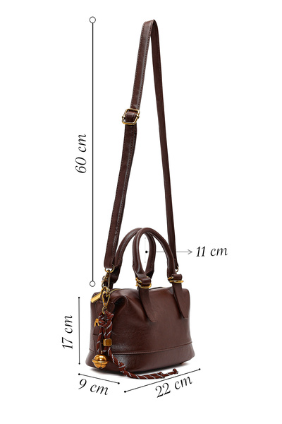 Derimod Women's Brown Long Strap Mini Shoulder Bag 25Wbd266118