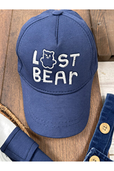 BİSCOİ Babybiscoi Kangaroo Pocket Hat, Handle Pocket Patched Stretch Fabric Jeans Salopetli Unisex Baby Set