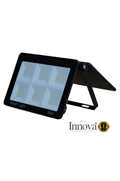 Innova Aurora by 100W BK-T7 Modular Solar Lamp with Removable Panel – Light Sensor, IP67, 140 sq m