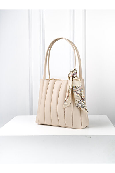 Nudia Geantă de mână și de umăr pentru femei, model Wave, cu eșarfă cadou