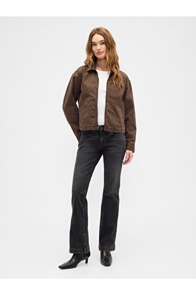 GAP Kadın Siyah Low Rise Boot Jean Pantolon