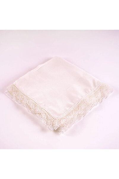 Hayrat Neşriyat Σάλι με κέντημα με βελόνες (Κάλυμμα προσευχής, 144x68 εκ. Κρέμα)