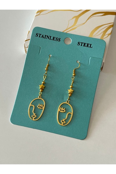 H&T acsessories Special Design Dangle Gold Earrings