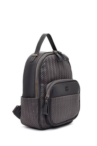 Derimod Women's Gray Printed Backpack 25Abd285126