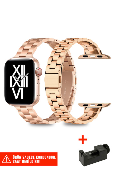 Nezih Case Slim Metal Band Compatible with Apple Watch Series 2/3/4/5/6/7/8/9/Se 38mm 40mm 41mm and Series 10/11 42mm