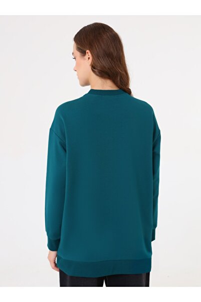 Benin Μοντέρνο Βασικό Φούτερ - Σκούρο Σμαραγδένιο -