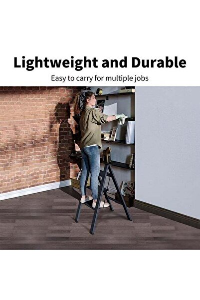 Taimi High Quality Aluminum Ladder With Three Steps Lightweight And Durable Foldable For Easy Storage