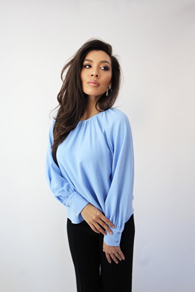 ONLY ELEGANT LIGHT BLUE BLOUSE