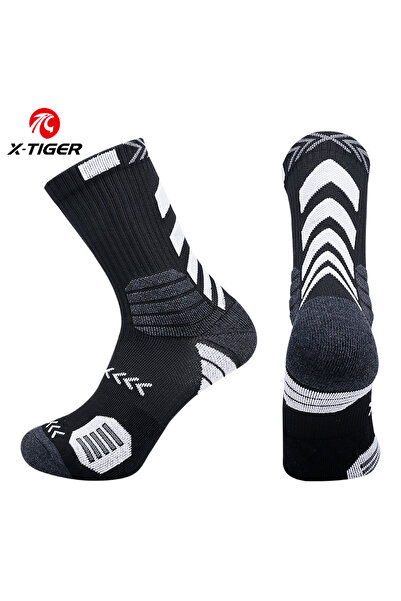 Choice N-WZ-2304 X-TIGER Sports Cycling Socks Breathable Cotton Aero Socks Bi...