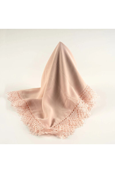 Hayrat Neşriyat Σάλι με κέντημα με βελόνες (Κάλυμμα προσευχής, 144x68 εκ. Ροζ)