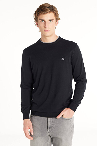 Ted Baker SİYAH BİSİKLET YAKA BASİC KAZAK