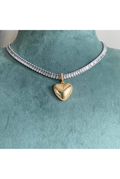 Ephyra Exclusive Plated Heart Necklace