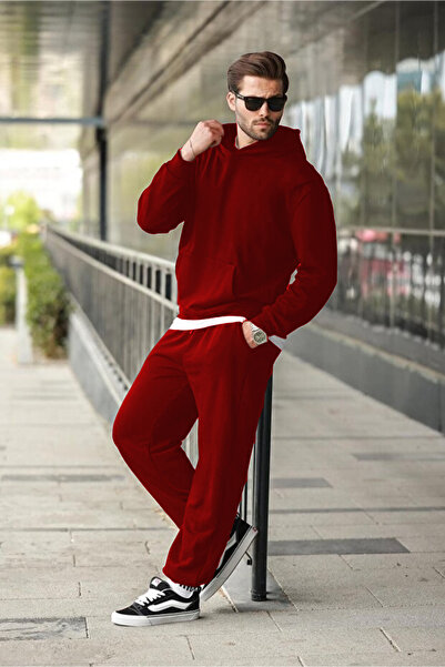 YAKAMEL Ανδρικό σετ φόρμας με κουκούλα, φαρδιά μπατζάκια, άνετη εφαρμογή και ...