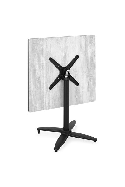 Maison Mex Masã grădină/terasă, CLEO, L.80 l.80 H.72 cm, negru/mix gri