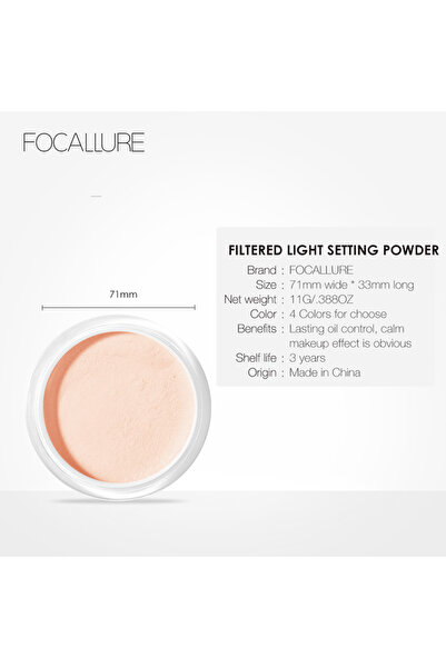 Focallure Transparent Chiffon Face Powder (FILTERED POWDER TRANSPARENT CHIFFON) FA-68 #1
