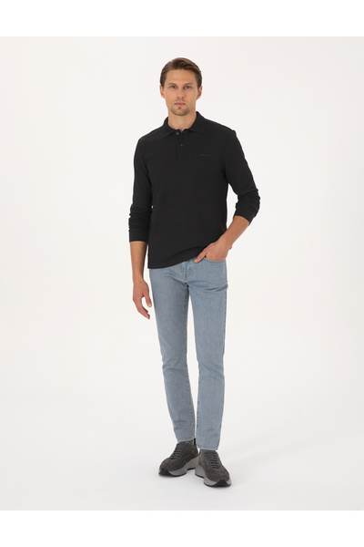 Pierre Cardin Siyah Slim Fit Sweatshirt 50311678-VR046