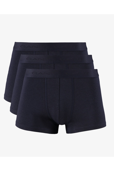 Gant Erkek Lacivert Slim Fit 3'lü Logolu Boxer