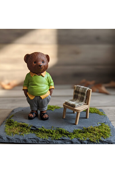 Axnur Dekoratif El Yapımı Teddy Bear Ayıcık Koleksiyonu Bibloları