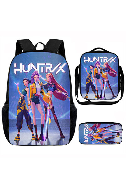 NO BRAND KPop Demon Hunters, Student Backpack 3-Piece Set, 29x12.5x39cm, ck+j...