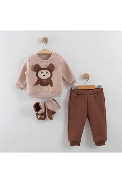 Necix's 254051 Unisex Bebek Koalacık Panduflu Şardonlu 2'li Takım