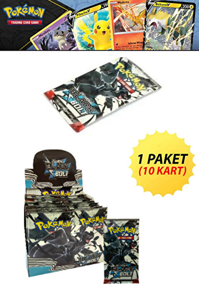 TOYFEST 1 PAKET Pokemon BLACK BOLT- Lisanssız Oyun Kartı