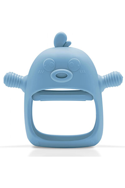 MaffStuff Jucărie Dentiție Bebelusi Silicon Albastru – Fără BPA, Moale și Sigură 0+