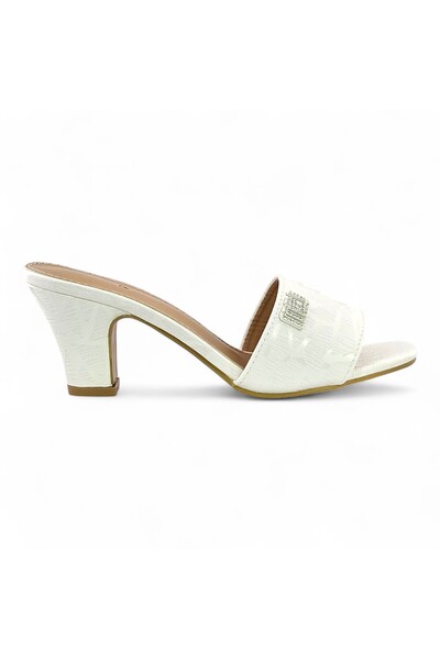 Sunrise Open Toe Slide Sandal with block heel