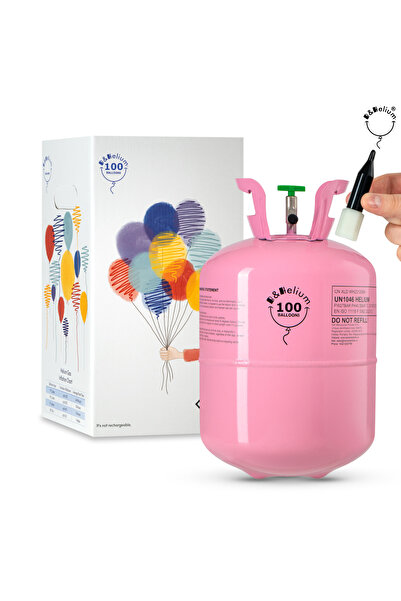 B & Helium Butelie cu heliu de unica folosinta pentru 100 baloane B&HELIUM