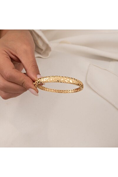 H.M Hakan Mücevherat Cetaş Tasarım 14 Ayar Altın Kelepçe