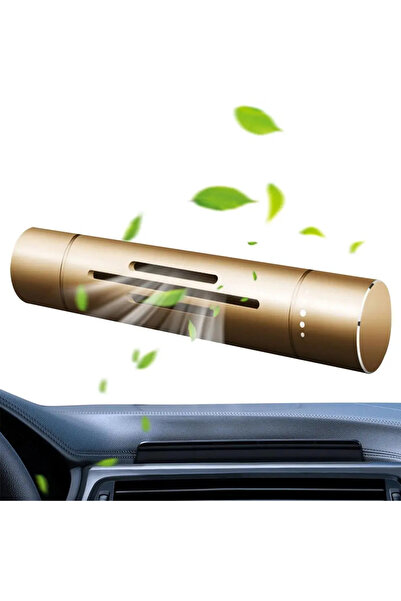 MaffStuff Car Air Freshener Gold Aluminum 8.2×1.4 cm – Set of 5 Refills, Ventilation Clip