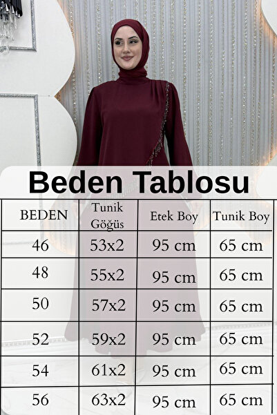 Asortix Γυναικείο Βραδινό Φόρεμα Χιτζάμπ Κρεπ Ύφασμα-Με Κάλυμμα Μπροστά-Μανσέτα με ένα κουμπί στον αστράγαλο |   Φούστα με ελαστικό βολάν