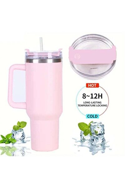 Arabest 40oz Large Capacity Water Bottle With Handle And Straw Lid, For Men Women Outdoor Camping