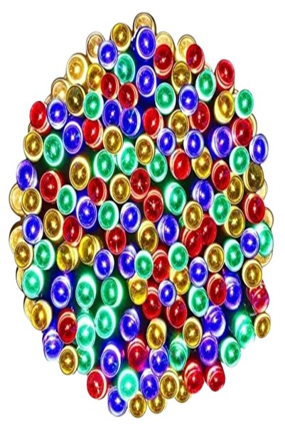 SIKS Solar Linear Christmas Light, 10 m, 100 LEDs, Outdoor, Solar Panel Charg...