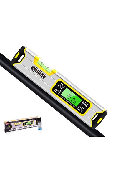 Generic مقياس الميل الرقمي eOUTIL 12 بوصة، مستوى طوربيدي ومنقلة، إضاءة خلفية ...