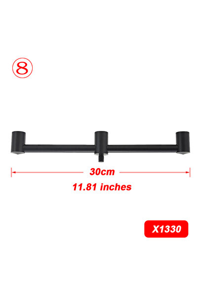 Choice14 حامل صنارة صيد سمك الشبوط هيريسي X1330 قطعة واحدة، يتضمن عصا تثبيت و...