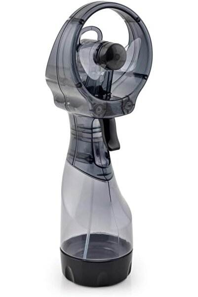 AZONEE مروحة محمولة تعمل بالبطارية لرش الماء (رمادية)