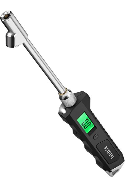 AstroAI مقياس ضغط الإطارات الرقمي، 230 رطل لكل بوصة مربعة، رأس مزدوج عالي الت...