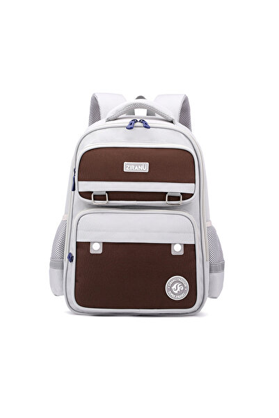 NO BRAND حقيبة ظهر للطلاب، رمادي، حقيبة رقم 31