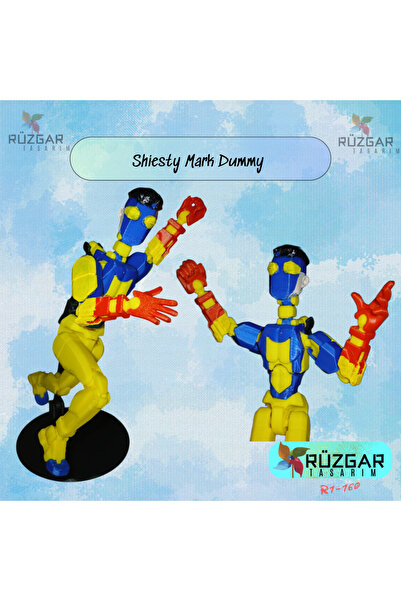 Rüzgar Tasarım Shiesty Mark Tüm Eklemleri Hareketli Robot Dummy Aksiyon Figür...