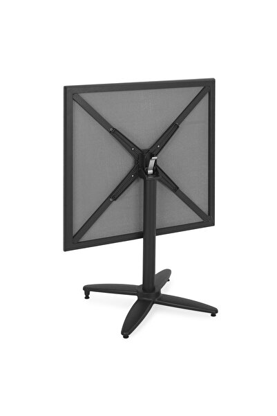 Maison Mex Masã grădină/terasă, CLEO, L.80 l.80 H.72 cm, negru/gri