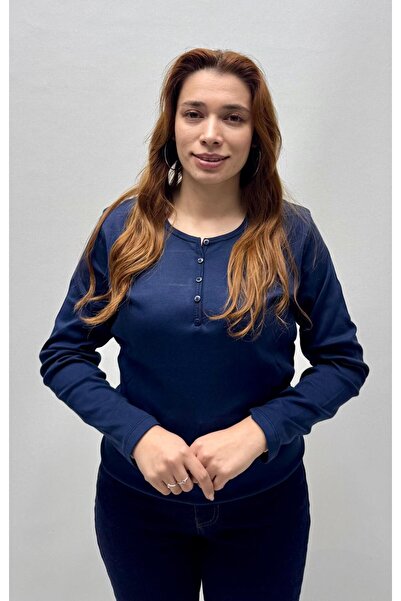 QYA Clothing Basic 100% Cotton Wide Fit Long Sleeve T-Shirt