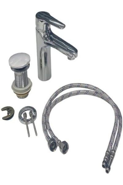 Generic Genie Chrome-Finish Bathroom Sink Faucet, Innovative Design