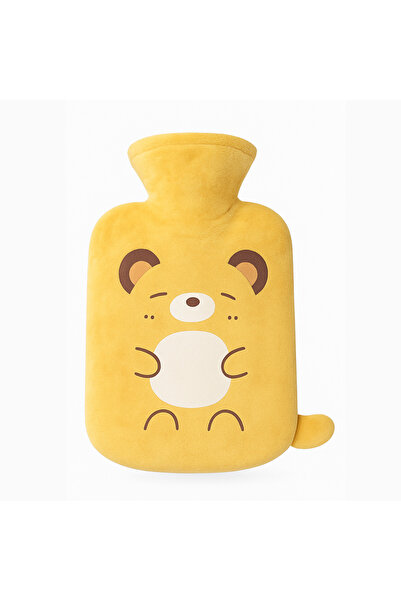 Generic Cute Plush Hot Water Bottle – Soft Cover, Leak-Proof Design, Perfect for Pain Relief & Warmth
