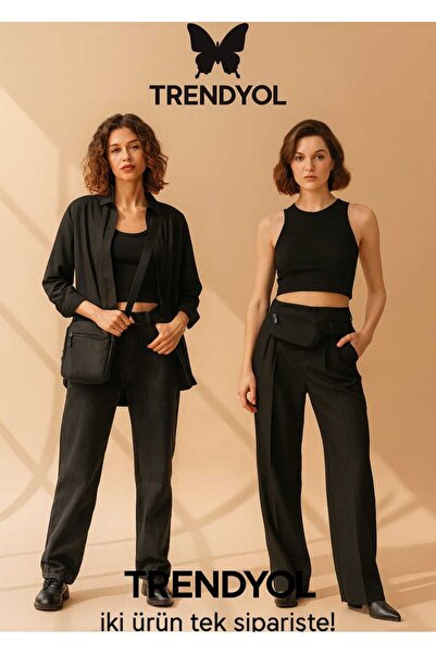 Sofia Women's Black Crossbag Bodybag Strap Bag