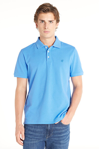 Ted Baker MAVİ UZUN KOLLU POLO PİKE TSHİRT